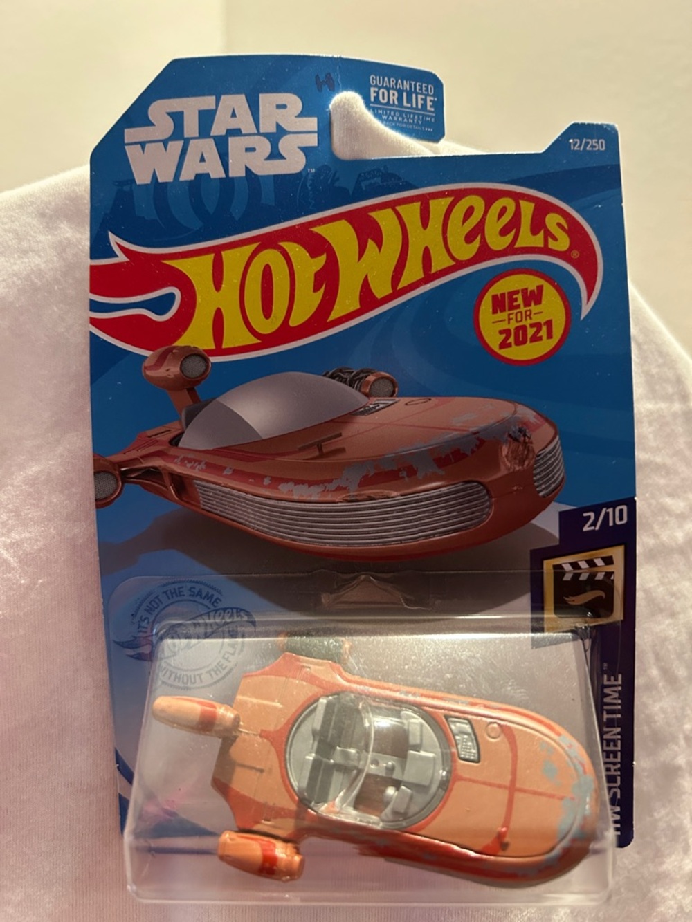 Hot Wheels Star Wars Orange Landspeeder Toy Vehicle